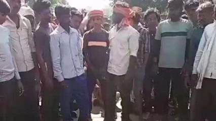 विधुत ट्रांसफार्मर से मजदूर को लगा करंट, परिजनों ने किया चक्का जाम