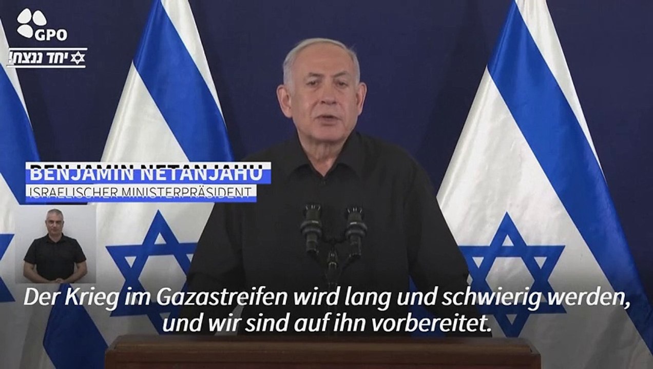 Netanjahu: Kampf gegen die Hamas wird 'lang und schwierig'