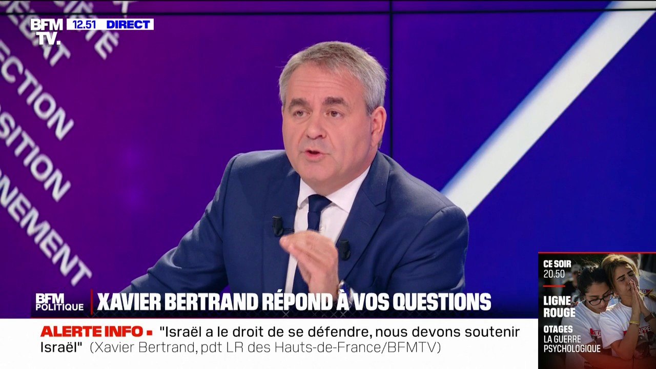 Xavier Bertrand (LR): "L'ennemi, aujourd'hui, de notre démocratie, c'est l'islam politique"