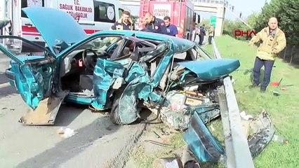 TEM Otoyolu'nda Ard Arda Meydana Gelen Kazalarda 6 Kişi Yaralandı