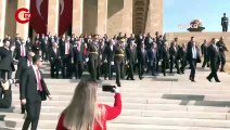 Anıtkabir'de 'Her yer Tayyip, her yer Erdoğan' sloganları!