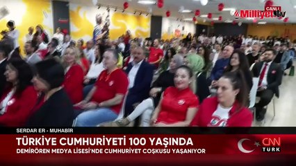 Demirören Medya Lisesi'nde Cumhuriyet coşkusu