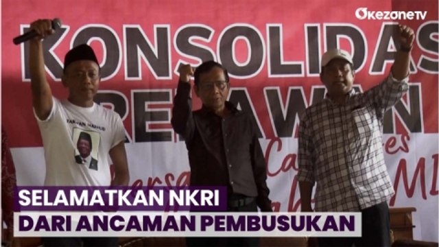 Temui Relawan di Jogja, Mahfud MD : Selamatkan NKRI dari Ancaman Pembusukan