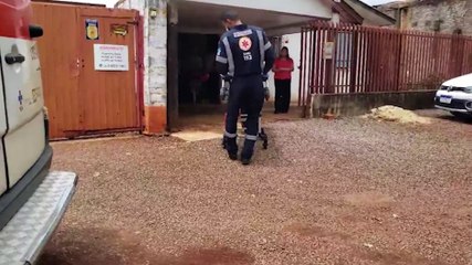 Idosa desmaia na igreja e é socorrida pelo Samu