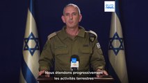Israël dit avoir augmenté le nombre de ses troupes à Gaza la nuit dernière