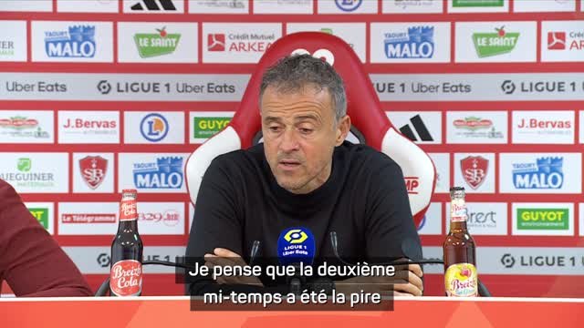 10e j. - Luis Enrique : “La pire 2ème mi-temps depuis que je suis au PSG”