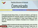 Pdte. Maduro felicita al Pueblo turco, por su Centésimo Aniversario de la Fundación de la República