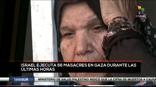 teleSUR Noticias 11:30 29-10: Gazatíes son víctimas de 56 masacres en últimas 24 horas