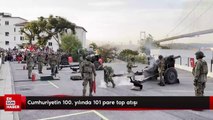 Cumhuriyetin 100. yılında 101 pare top atışı