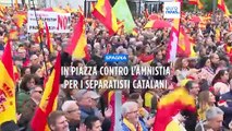Madrid, 100mila persone in piazza contro l'amnistia per i separatisti catalani