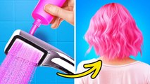 Colorful Hair Hacks For Girls || Diy Beauty Tricks And Smart Girly Hacks