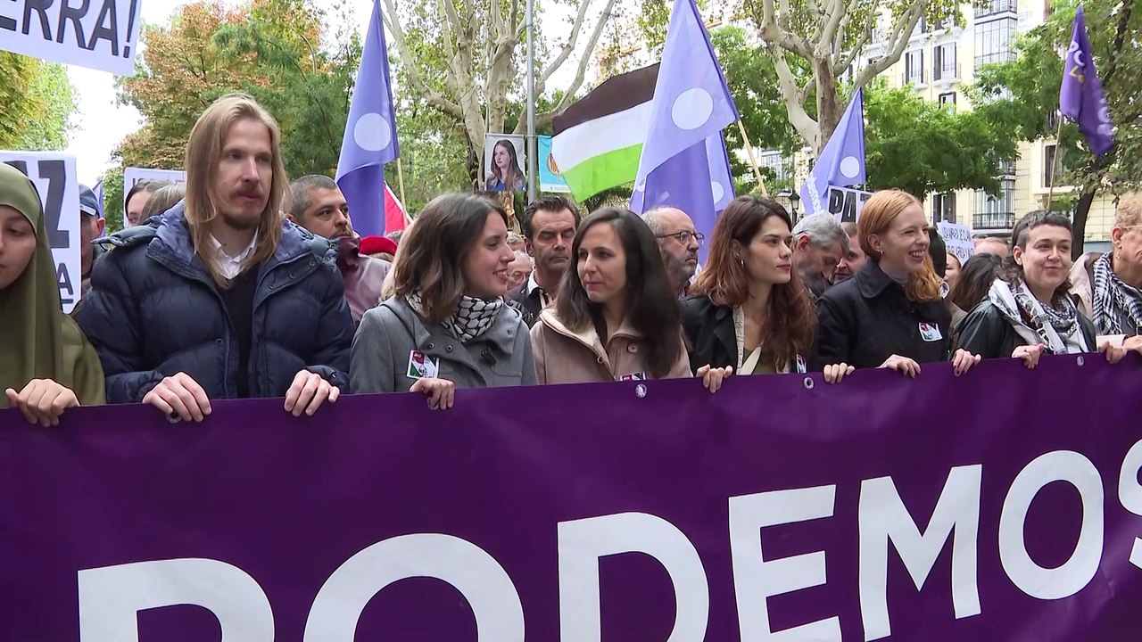 Miles de personas en Madrid y Valencia salen a las calles en apoyo al pueblo palestino