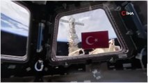 Rus kozmonot Cumhuriyet’in 100. yılını uzaydan Türk bayrağı ile kutladı