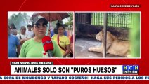 Trabajadores del zoológico Joya Grande denuncian que los animales no cuentan con alimentos