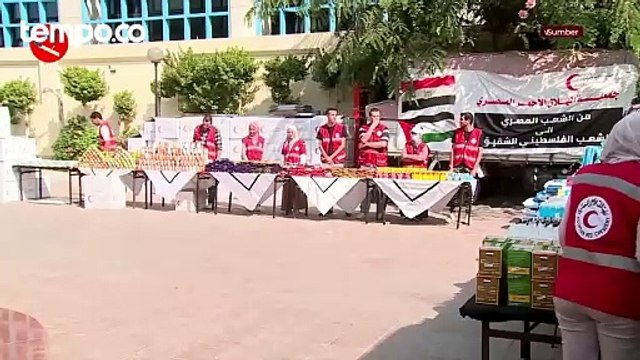 84 Truk Bantuan Masuk Gaza Lewat Mesir, Israel Minta Penduduk Pindah ke Selatan