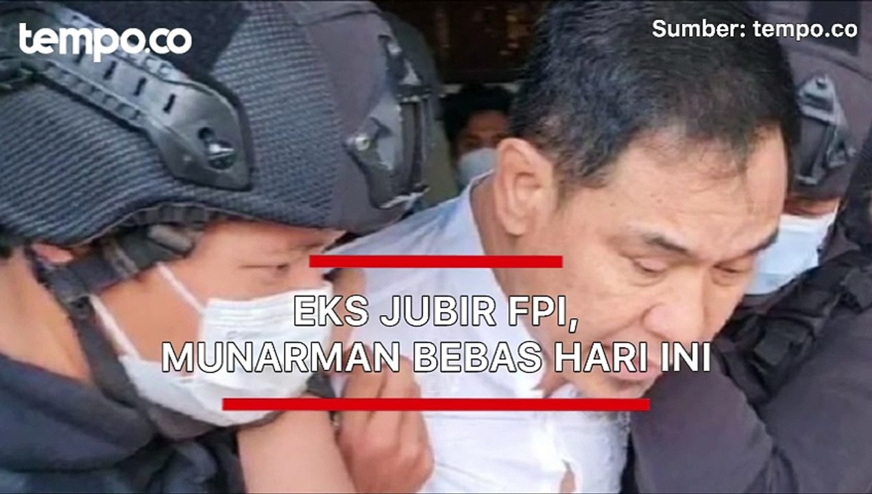 Eks Jubir FPI, Munarman Bebas dari Penjara Hari Ini