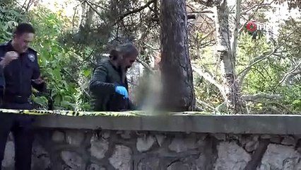 Çocuk parkında asılı bulundu