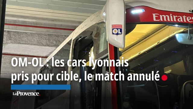 OM-OL : plusieurs cars lyonnais caillassés à leur arrivée au stade Vélodrome