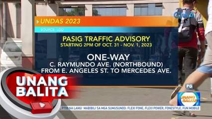 May travel advisory ang ilang lokal na pamahalaan  sa Metro Manila para sa Undas | UB
