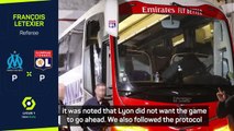 Referee says no option but to postpone Marseille-Lyon after bus attack