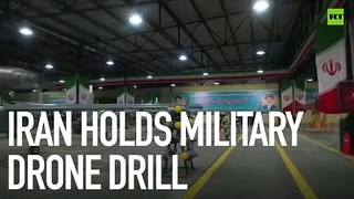 Iran conducts military drone drill