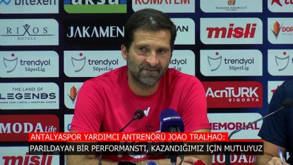 Joao Tralhao: Harika ve taktiksel bir maç çıkardık