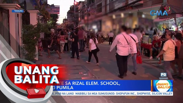 Mga botante sa Rizal ES, maagang pumila | UB