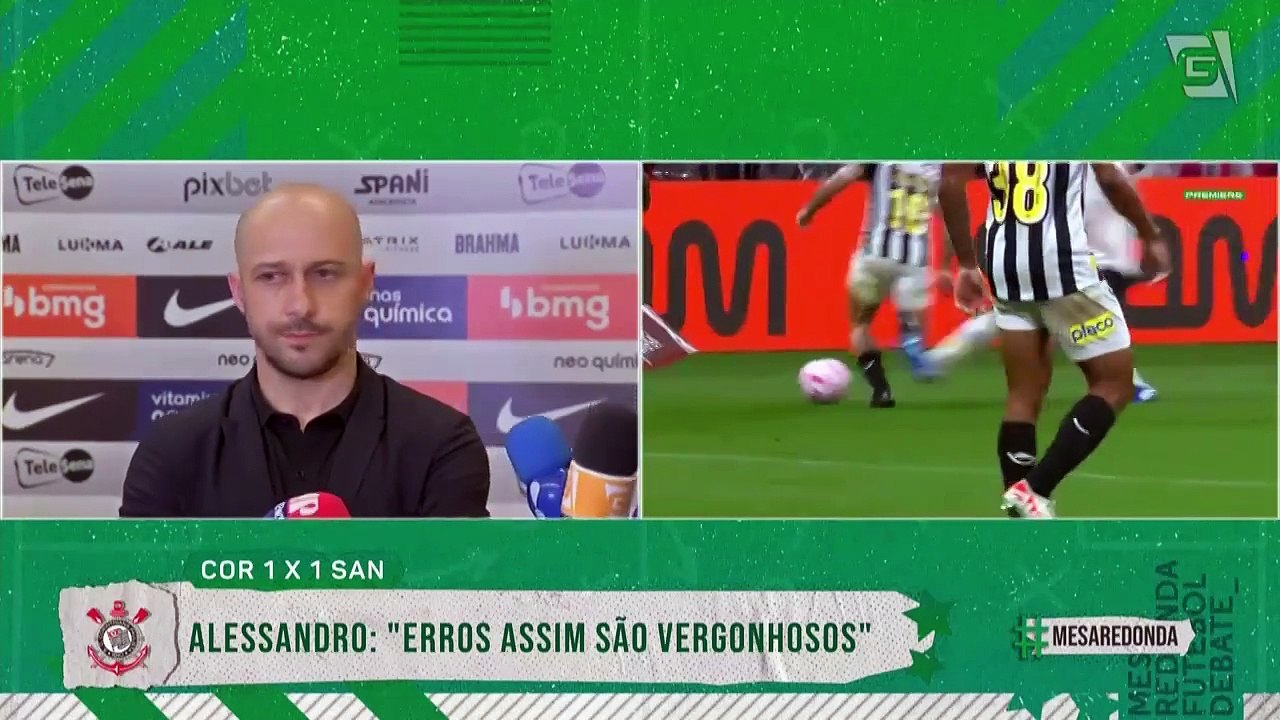 Alessandro admite pressão sobre arbitragem, mas...