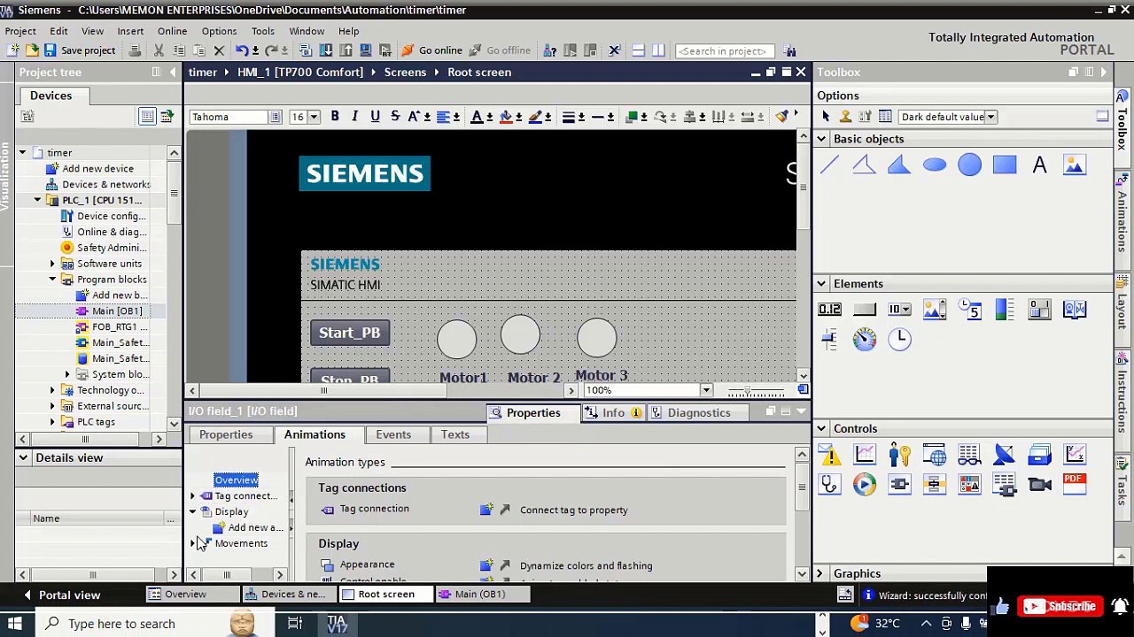 TON,TOFF Logic in TIA Portal. Basic Programming of Timers. Part 2