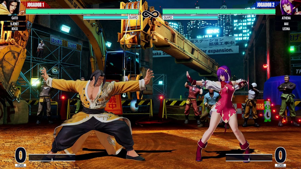 THE KING OF FIGHTERS XV GATO/B.JENET/ROCK VS ATHENA/MAI/LEONA