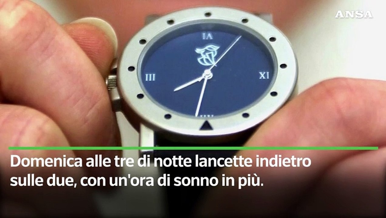 Torna l'ora solare
