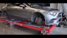 Mercedes-Benz CLS (W218) rear end accident repair