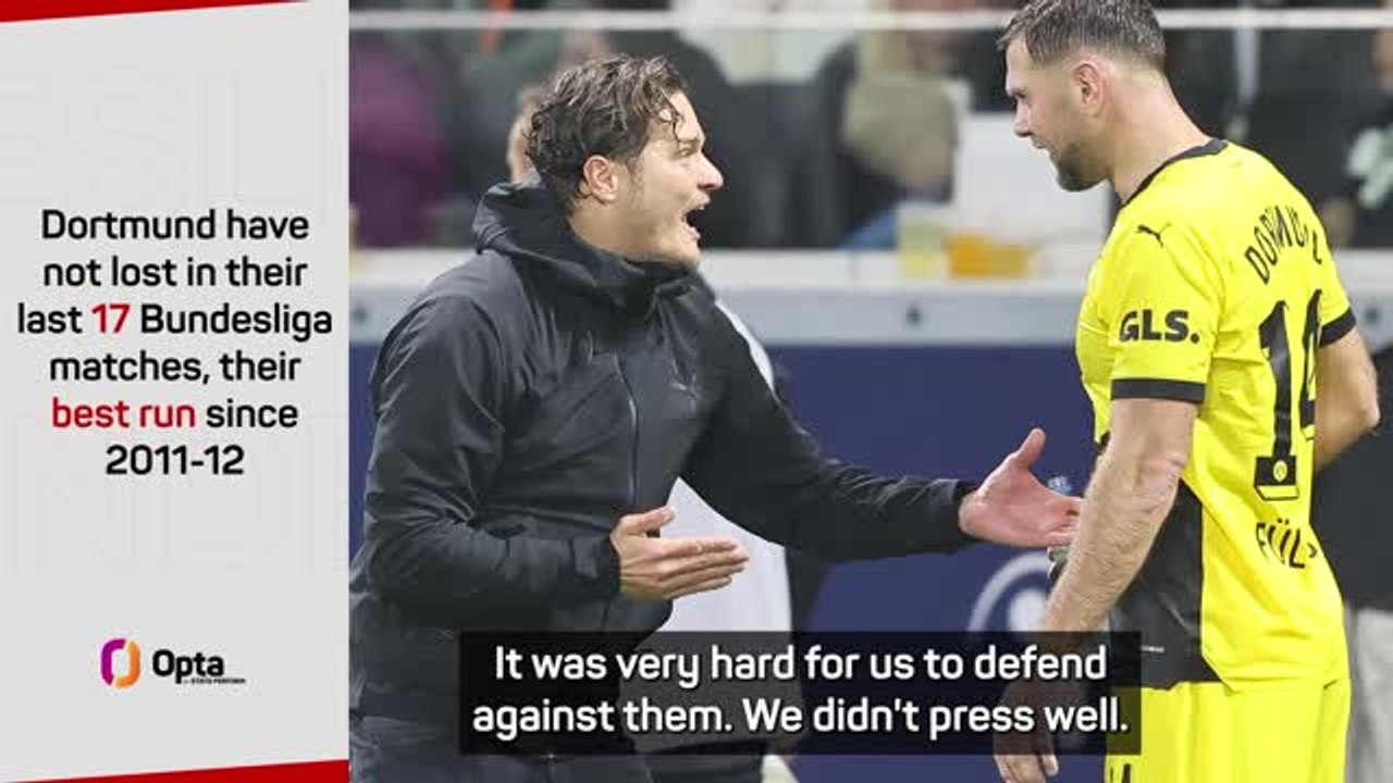 Terzić sees Dortmund salvage point in 'way too wild' draw with Frankfurt