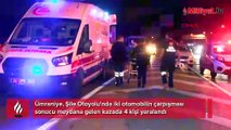 Şile Otoyolu'nda feci kaza! İki otomobil çarpıştı: 4 yaralı