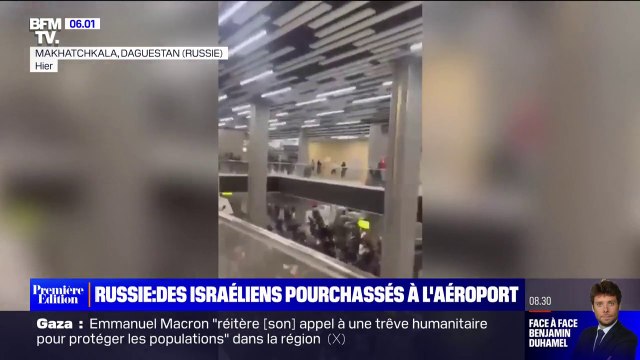 Des manifestants pro-Palestine pourchassent des Israéliens à l'aéroport de Makhatchkala, en Russie