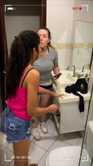 Mom needed to know what her daughter was doing so much in the B4THROOM...