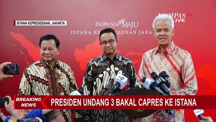 Descargar video: Tiga Bacapres Kompak Pakai Batik Saat Makan Siang Bareng Jokowi, Ini Kata Ganjar