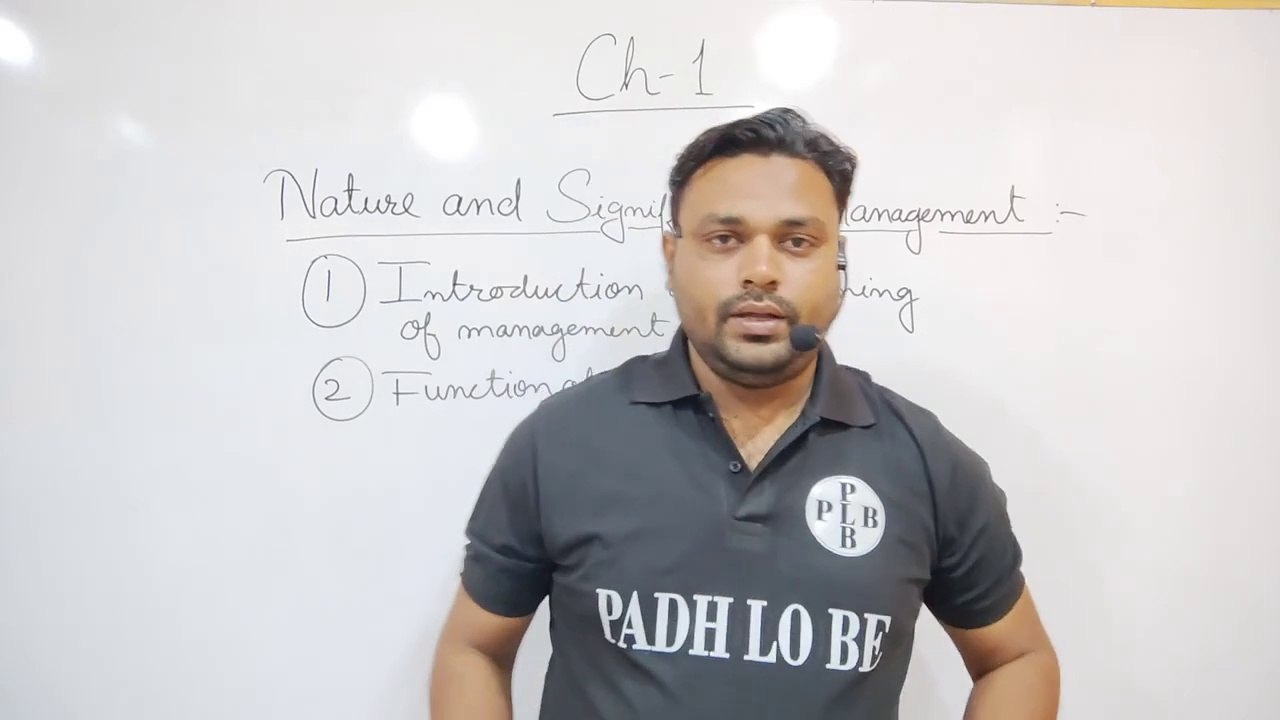 Nature and significance of Management _ class 12 _ Chapter 1 _ Businesses studies and management