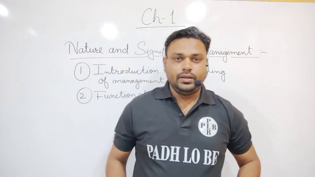 Nature and significance of Management _ class 12 _ Chapter 1 _ Businesses studies and management