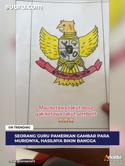 Seorang Guru Pamerkan Gambar Para Muridnya, Hasilnya Bikin Bangga hingga Ngakak.-
