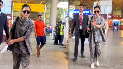 Rashmika mandana spotted at airport yt rahul