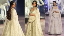 Bombay Times Fashion Week 2023: Sonam Kapoor White Lehenga Look में 4 Year बाद Ramp Walk Troll..