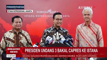 Download Video: [FULL] Kata 3 Bacapres Anies, Ganjar dan Prabowo Usai Makan Siang Bersama Jokowi