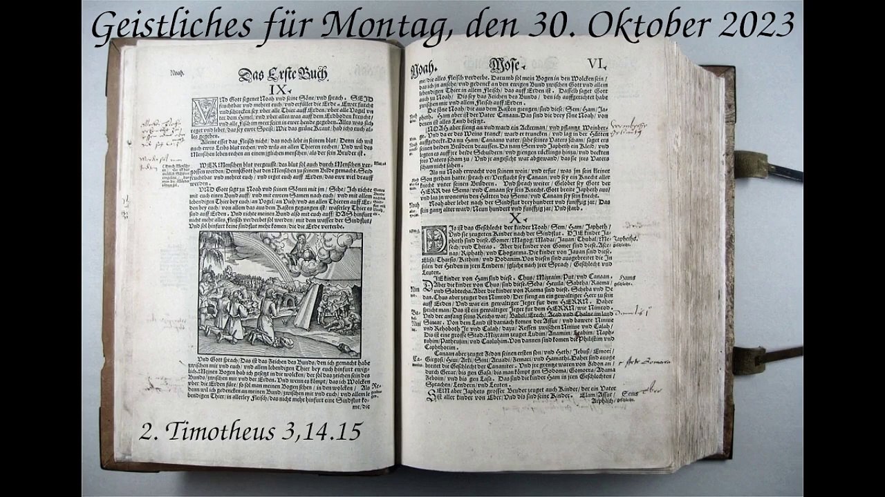 Geistliches für Montag, den 30. Oktober 2023