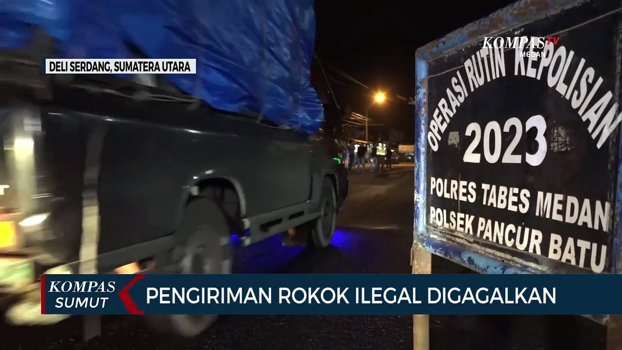 Polisi Gagalkan Pengiriman Ribuan Bungkus Rokok Ilegal di Jalan Lintas Medan-Karo