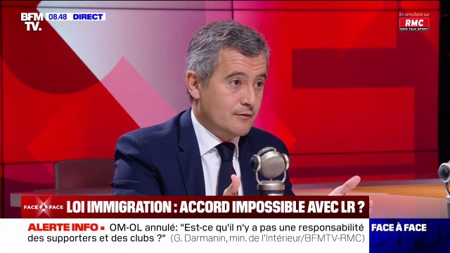 Loi immigration: Autant on doit expulser les étrangers délinquants, autant on doit intégrer l'étranger qui travaille assure Gérald Darmanin