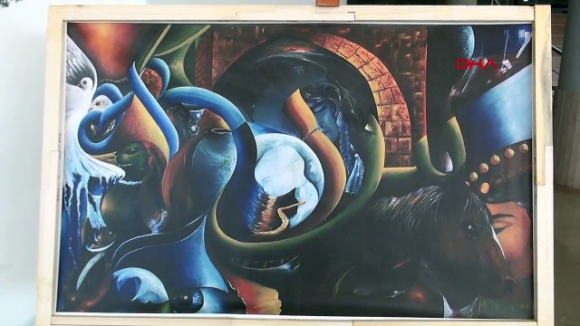 Emniyet Genel Müdürlüğü Polis Başmüfettişi Ahmet Sula, Osmaniye'de resim sergisi açtı