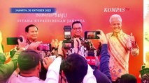 Kompak Pakai Batik Makan Siang Bareng Jokowi, Ini Kata Anies, Ganjar dan Prabowo
