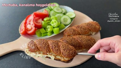 DIŞARDA TANESİ 20 LİRA❗SADECE 1 BARDAK SÜT İLE 10 TANE ÇITIR SİMİT YAPTIMÇITIR Çubuk Simit Tarifi