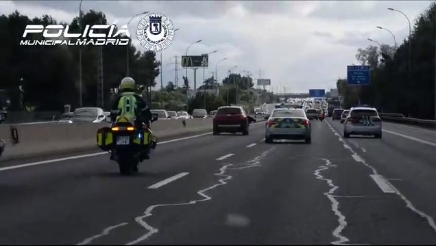 Detenido un conductor que embistió a la Policía durante una persecución en Madrid